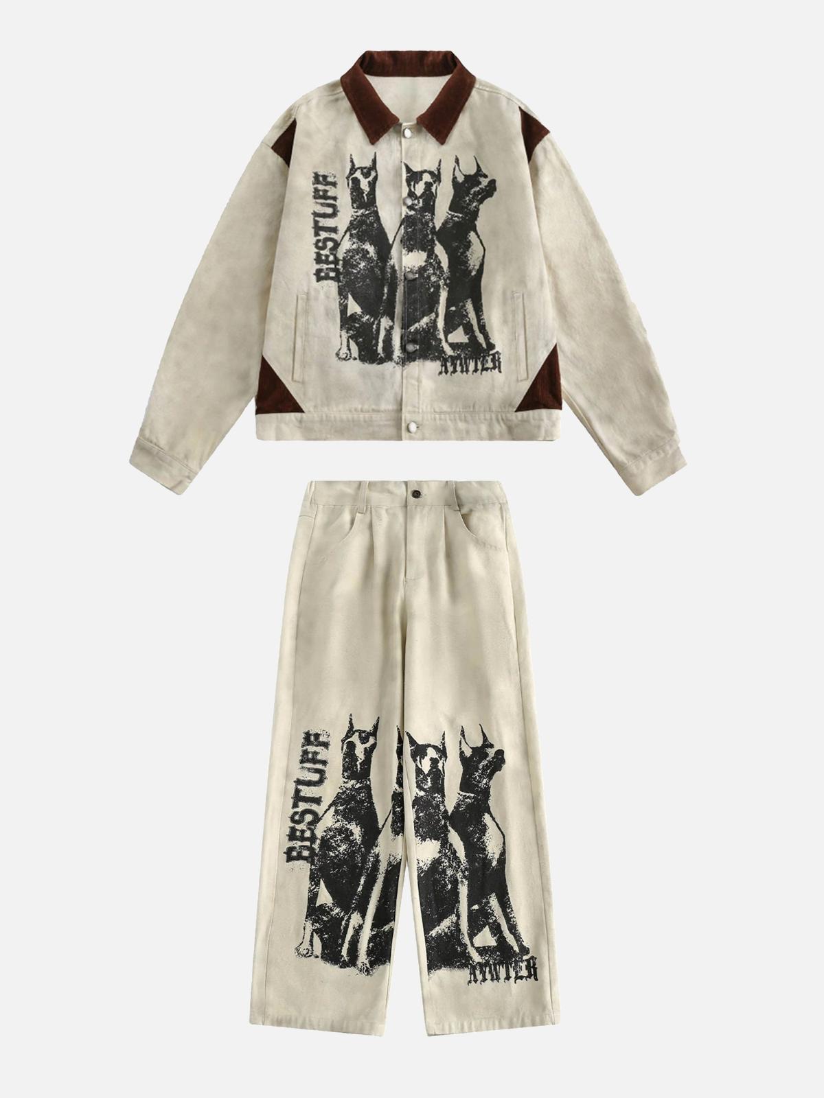 Concert Outfit Urban Doberman Wide-Leg Pants Concert Outfit Urban Doberman Wide-Leg Pants