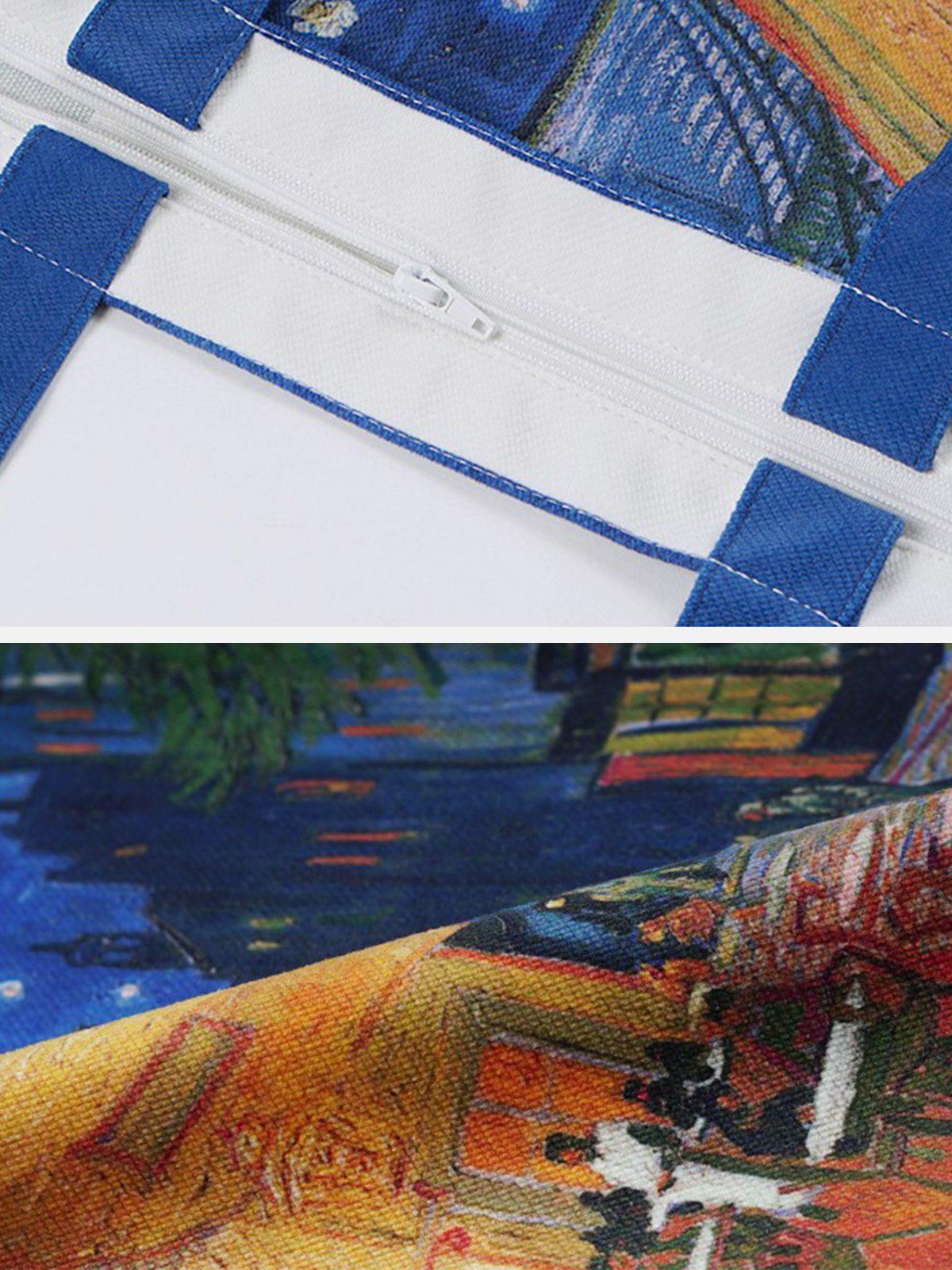 Concert Outfit Van Gogh Oil On Canvas Bag Concert Outfit Van Gogh Oil On Canvas Bag