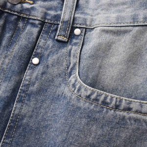 Concert Outfit Versatile Multi-Pocket Straight-Leg Jeans