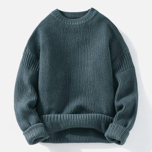 Concert Outfit Vertical Striped Knit Sweater