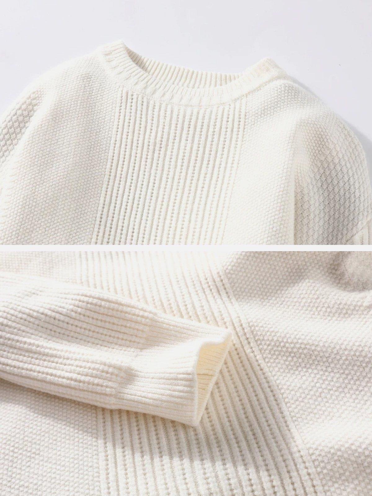 Concert Outfit Vertical Striped Knit Sweater Concert Outfit Vertical Striped Knit Sweater