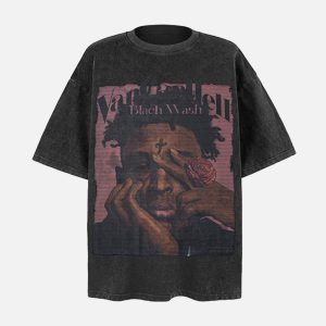 Concert Outfit Vintage Artistic Graphic T-Shirt