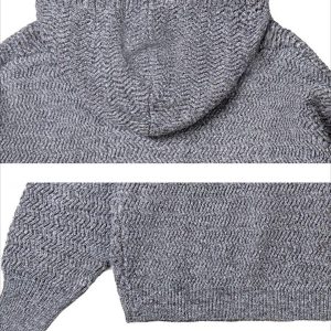 Concert Outfit Vintage Braided Texture Sweater