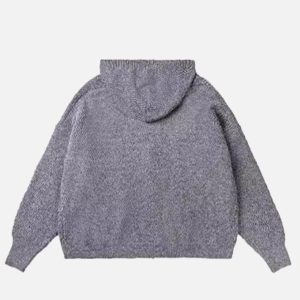 Concert Outfit Vintage Braided Texture Sweater