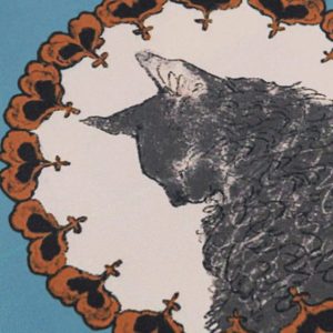 Concert Outfit Vintage Cat Print Short Sleeve Shirt