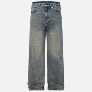 Concert Outfit Vintage Classic Washed Jeans