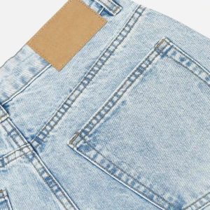 Concert Outfit Vintage Classic Washed Light Blue Jeans