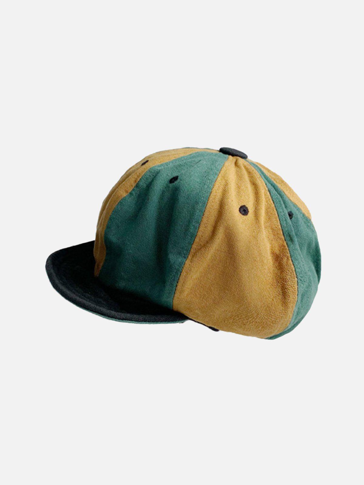 Concert Outfit Vintage Color Block Casual Hat