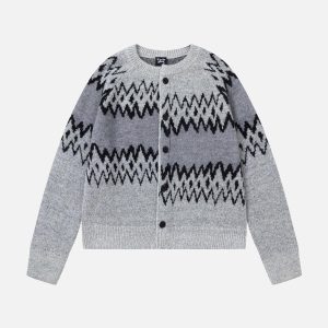 Concert Outfit Vintage Color of Flowers Sweater