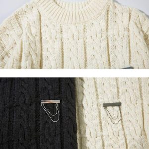 Concert Outfit Vintage Curled dough twists Damage Flow Sweater