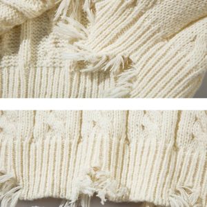 Concert Outfit Vintage Curled dough twists Damage Flow Sweater