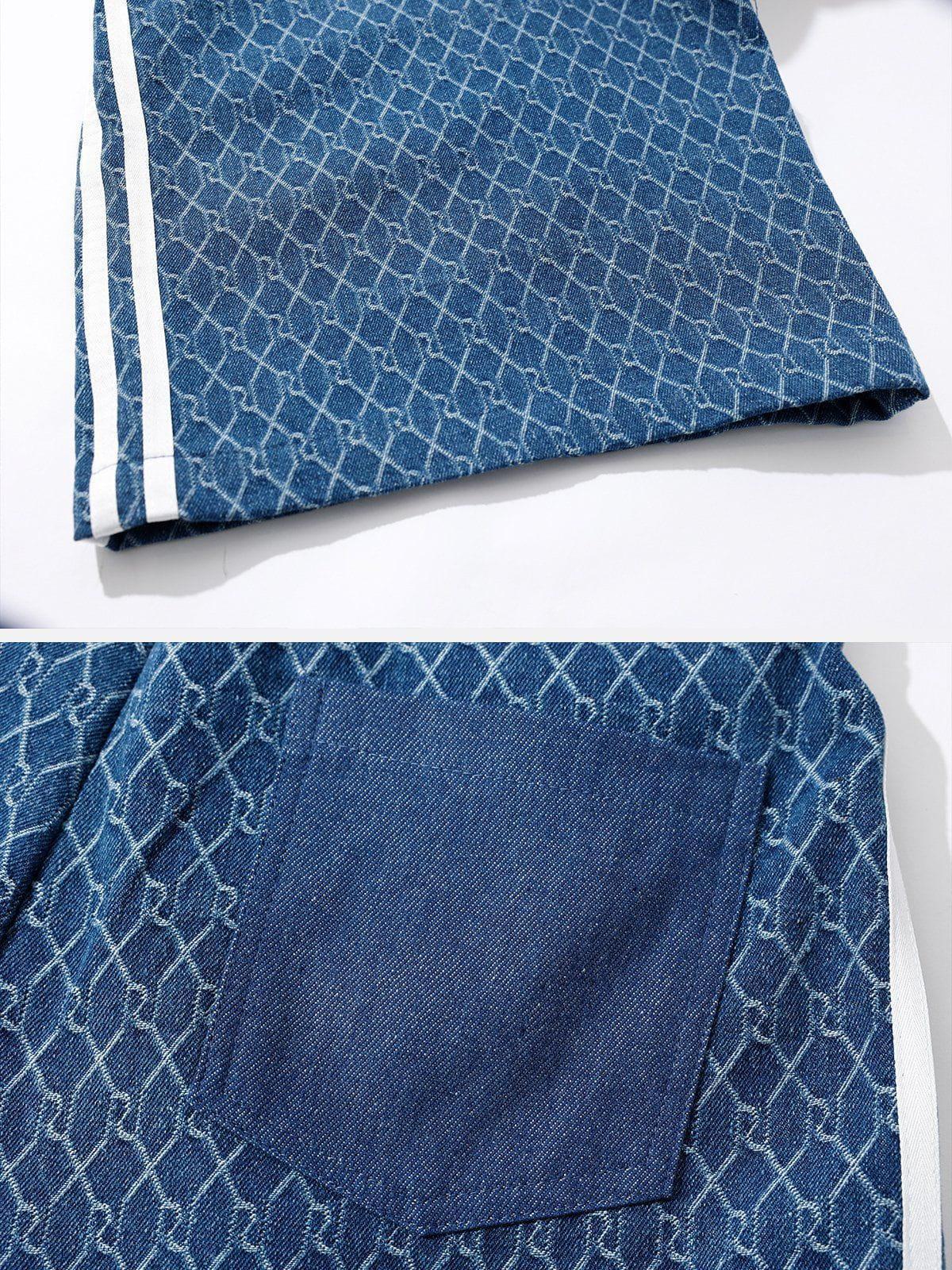 Concert Outfit Vintage Denim Jacquard Baggy Jeans Concert Outfit Vintage Denim Jacquard Baggy Jeans