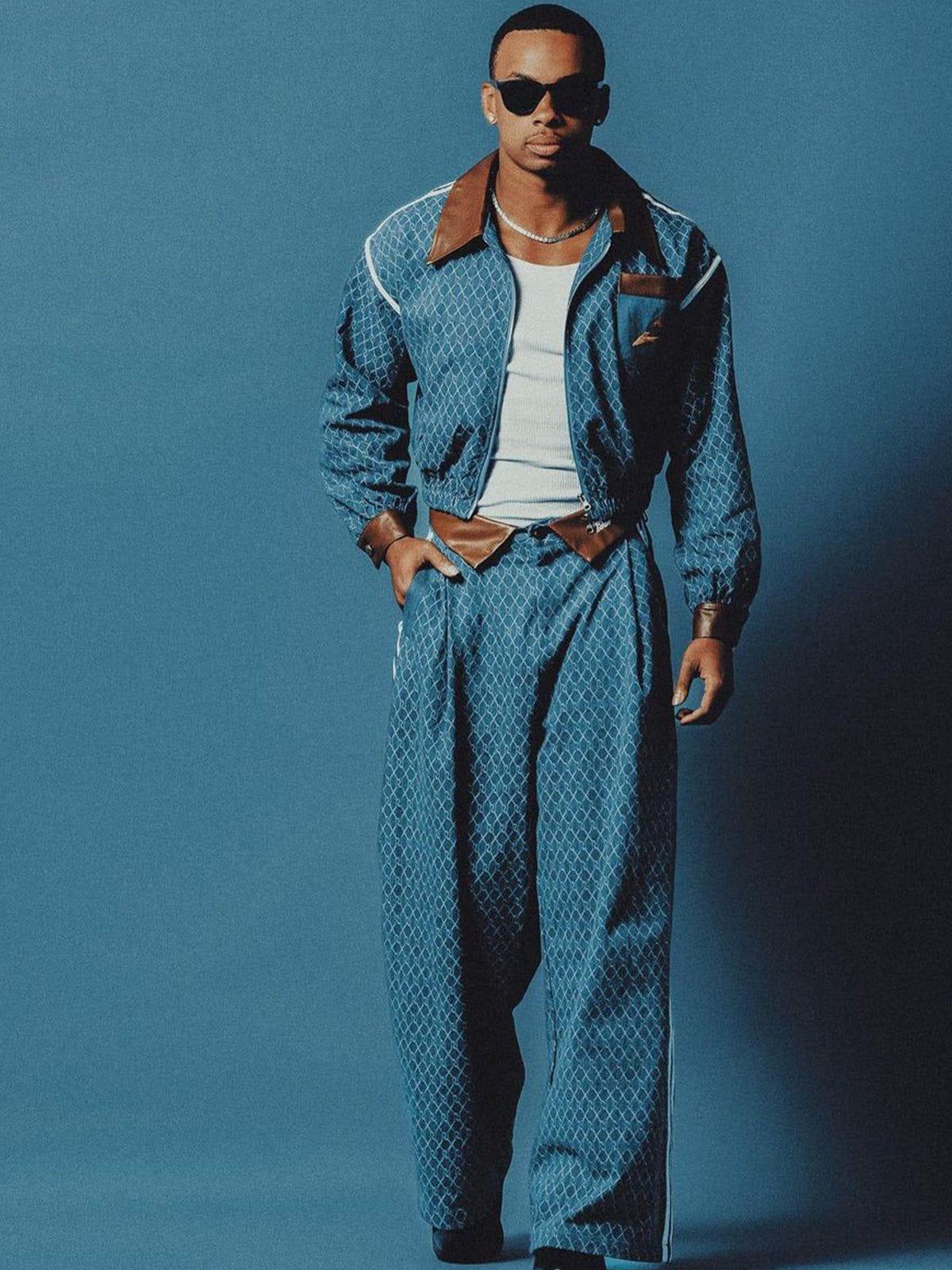 Concert Outfit Vintage Denim Jacquard Baggy Jeans Concert Outfit Vintage Denim Jacquard Baggy Jeans