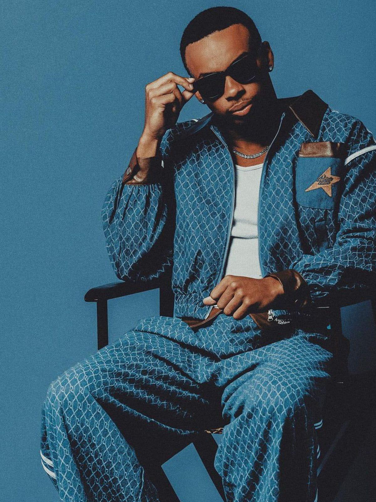 Concert Outfit Vintage Denim Jacquard Baggy Jeans Concert Outfit Vintage Denim Jacquard Baggy Jeans