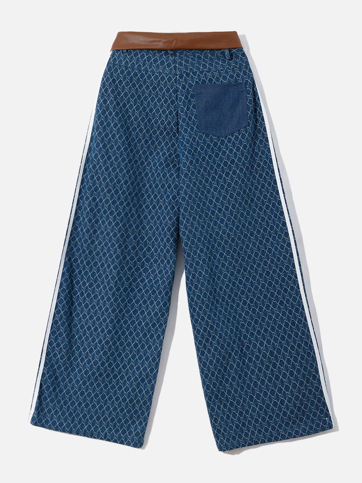 Concert Outfit Vintage Denim Jacquard Baggy Jeans Concert Outfit Vintage Denim Jacquard Baggy Jeans