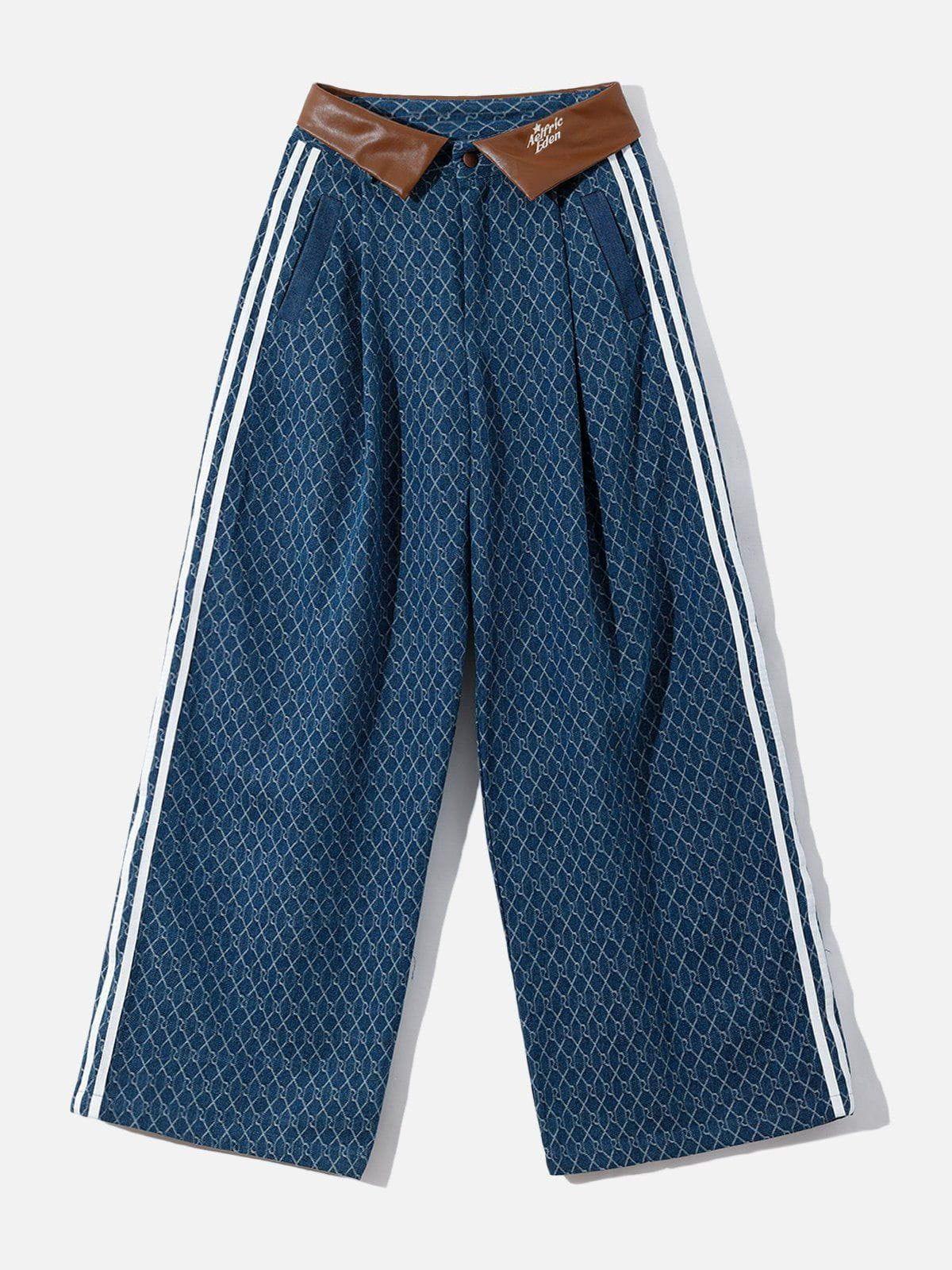 Concert Outfit Vintage Denim Jacquard Baggy Jeans Concert Outfit Vintage Denim Jacquard Baggy Jeans