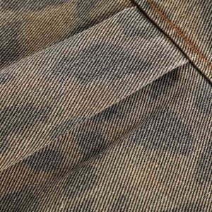 Concert Outfit Vintage Distressed Cheetah Print Denim Shirt