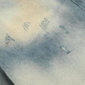 Concert Outfit Vintage Distressed Dyed Straight Jeans