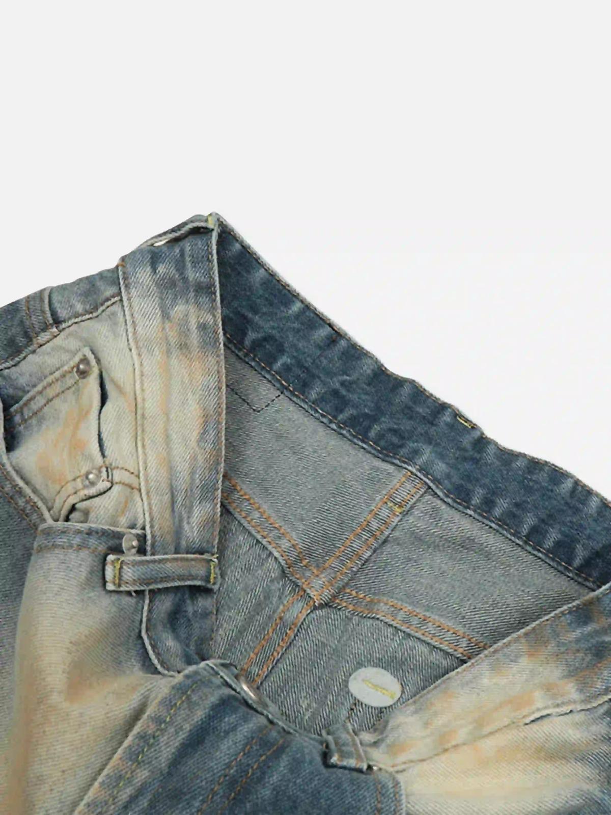 Concert Outfit Vintage Distressed Dyed Straight Jeans Concert Outfit Vintage Distressed Dyed Straight Jeans