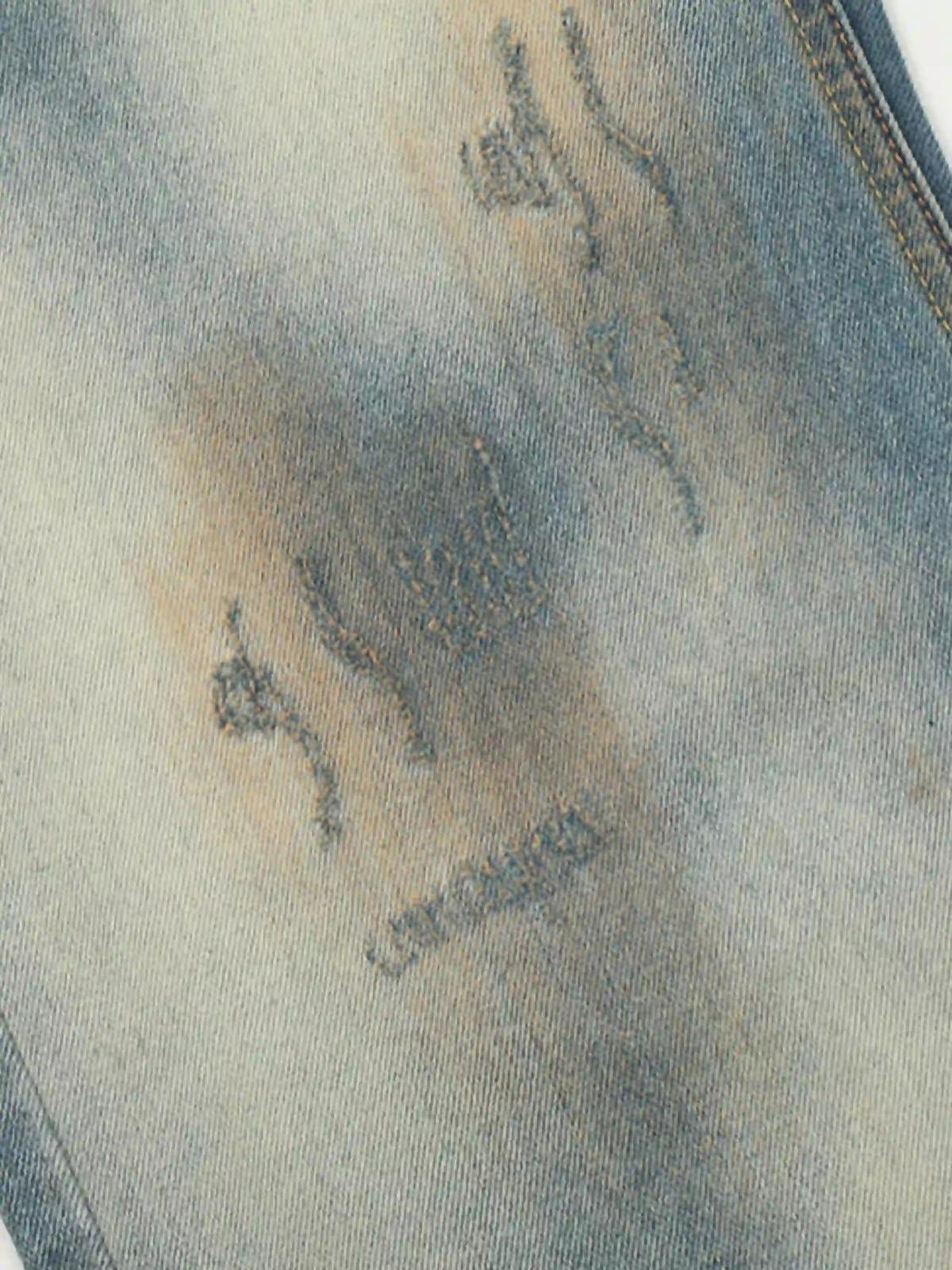 Concert Outfit Vintage Distressed Dyed Straight Jeans Concert Outfit Vintage Distressed Dyed Straight Jeans