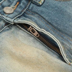 Concert Outfit Vintage Distressed Dyed Straight Jeans