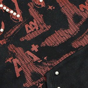 Concert Outfit Vintage Distressed Pearls Hoodie