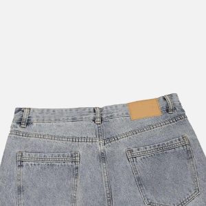 Concert Outfit Vintage Distressed Slim Straight-Leg Jeans