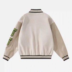 Concert Outfit Vintage Embroidered Baseball Jacket