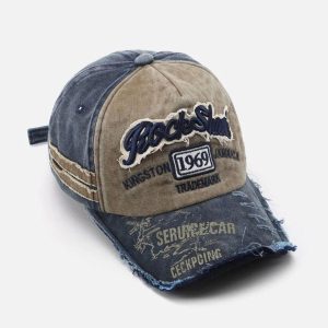 Concert Outfit Vintage Embroidered Hole Baseball Cap