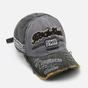 Concert Outfit Vintage Embroidered Hole Baseball Cap