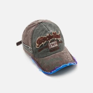 Concert Outfit Vintage Embroidered Hole Baseball Cap