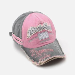 Concert Outfit Vintage Embroidered Hole Baseball Cap