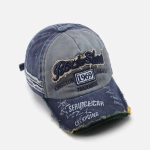 Concert Outfit Vintage Embroidered Hole Baseball Cap