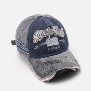 Concert Outfit Vintage Embroidered Hole Baseball Cap