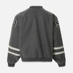 Concert Outfit Vintage Embroidered Varsity Baseball Jacket