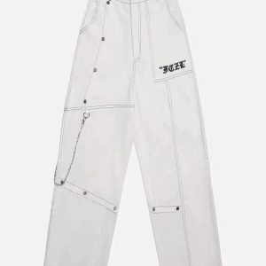 Concert Outfit Vintage Embroidery Jeans