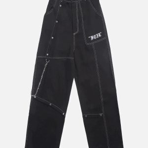 Concert Outfit Vintage Embroidery Jeans