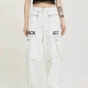 Concert Outfit Vintage Embroidery Jeans
