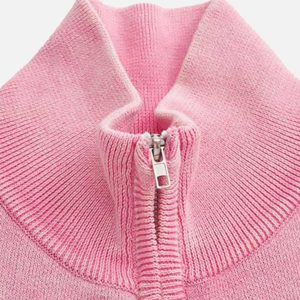 Concert Outfit Vintage Flame Jacquard Stand Collar Cardigan