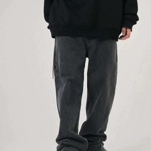 Concert Outfit Vintage Frayed Wash Jeans