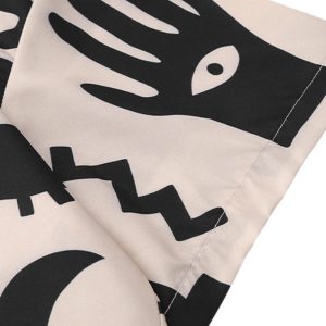 Concert Outfit Vintage Full Print Lapel Short Sleeve Shirt