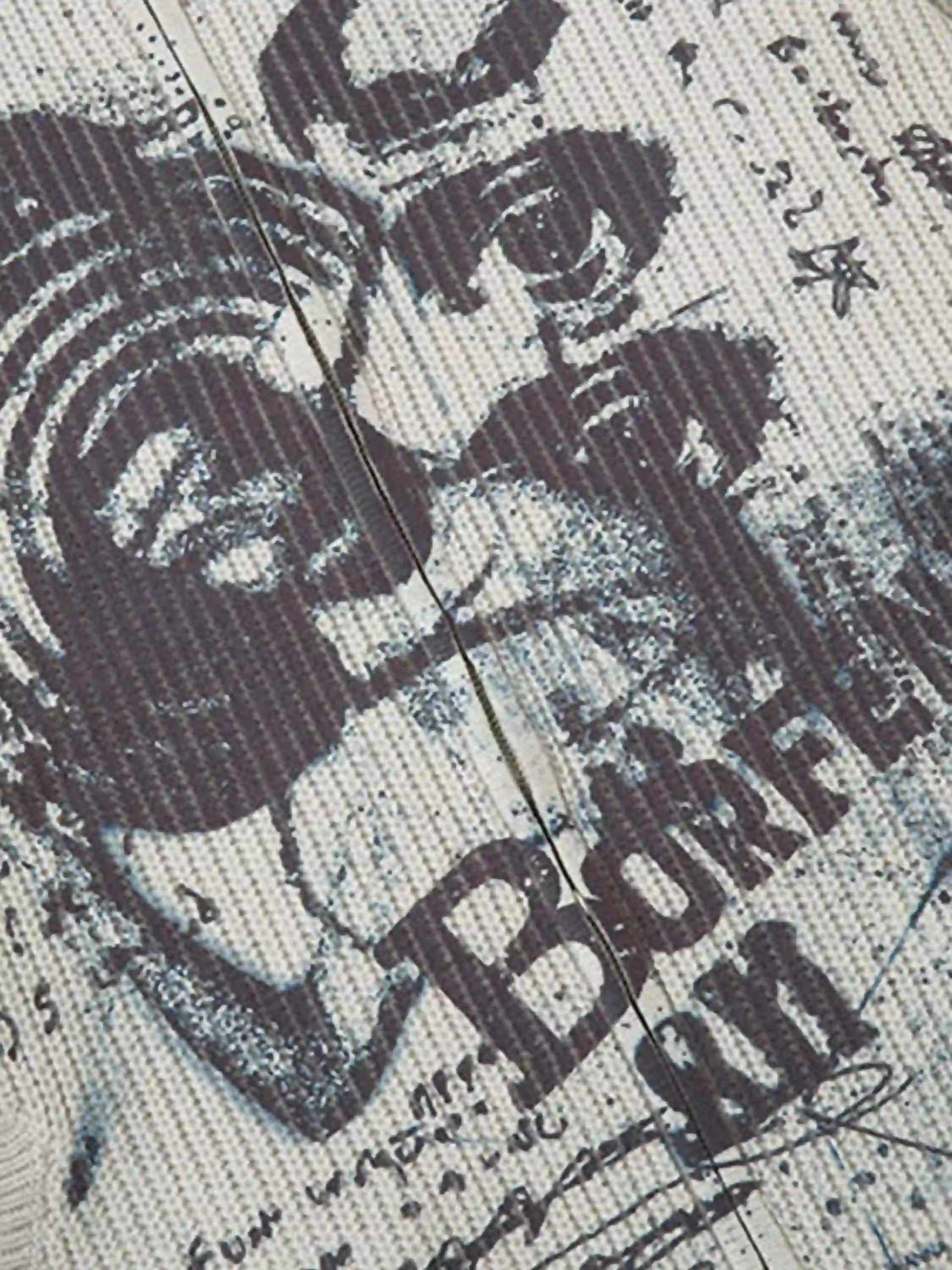 Concert Outfit Vintage Graffiti Zip-Up Cardigan Concert Outfit Vintage Graffiti Zip-Up Cardigan