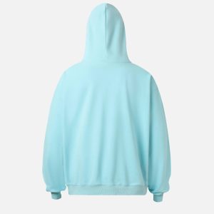 Concert Outfit Vintage Heart Print Hoodie