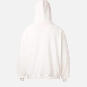 Concert Outfit Vintage Heart Print Hoodie