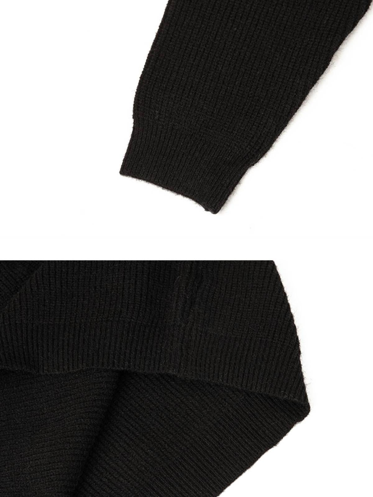 Concert Outfit Vintage High-Neck Button Leisure Sweater Concert Outfit Vintage High-Neck Button Leisure Sweater