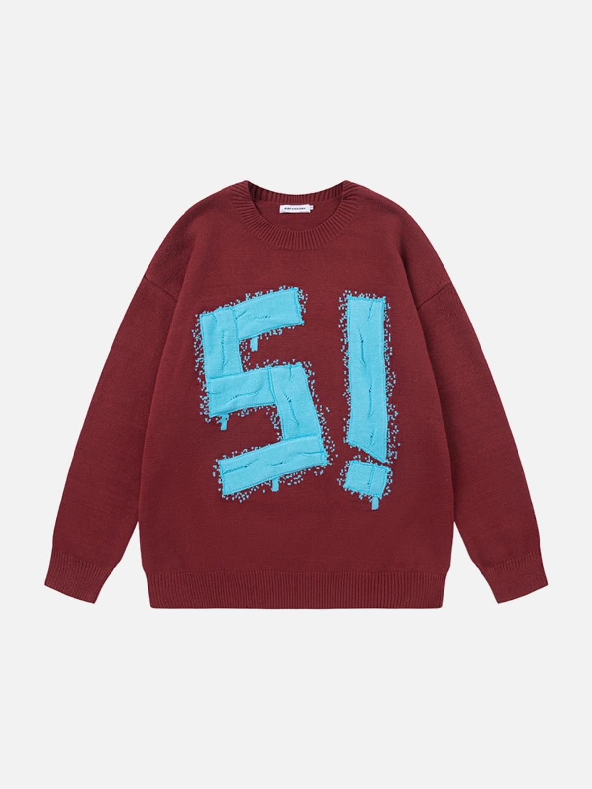 Concert Outfit Vintage High Street Embroidery Sweater Concert Outfit Vintage High Street Embroidery Sweater