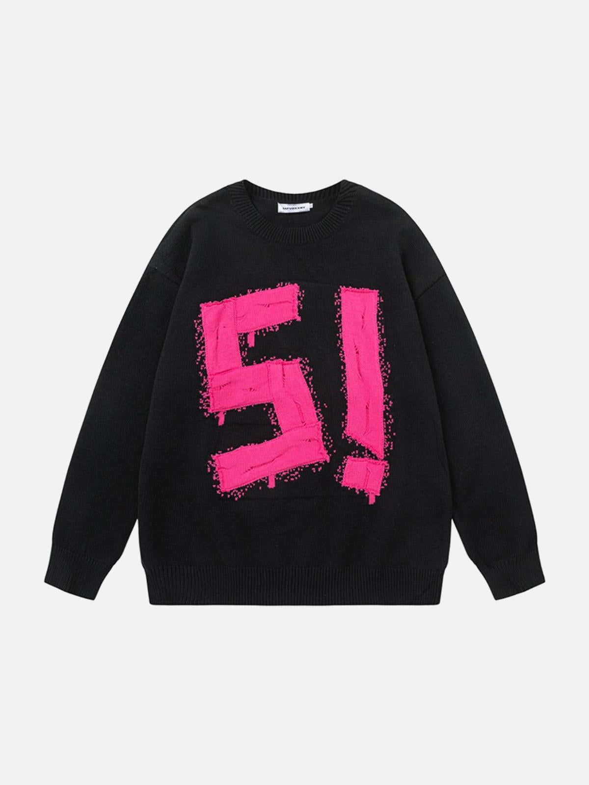 Concert Outfit Vintage High Street Embroidery Sweater Concert Outfit Vintage High Street Embroidery Sweater