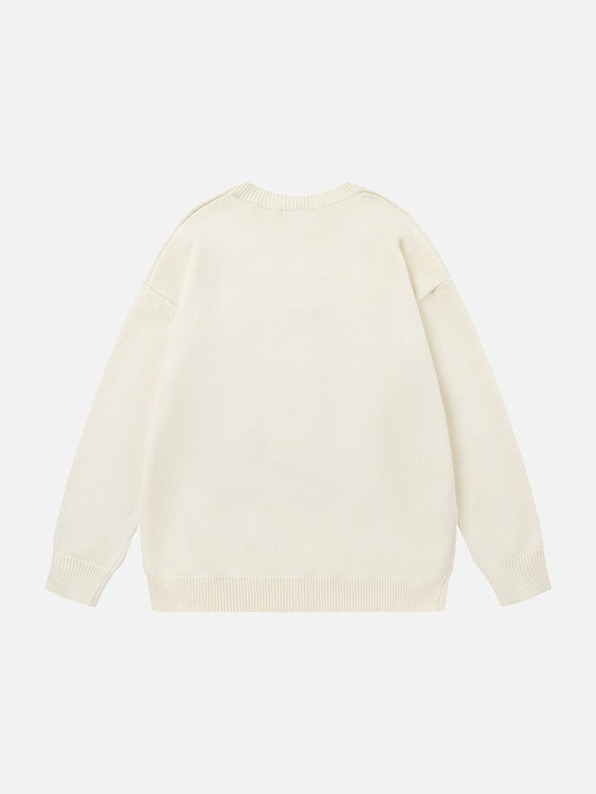 Concert Outfit Vintage High Street Embroidery Sweater Concert Outfit Vintage High Street Embroidery Sweater