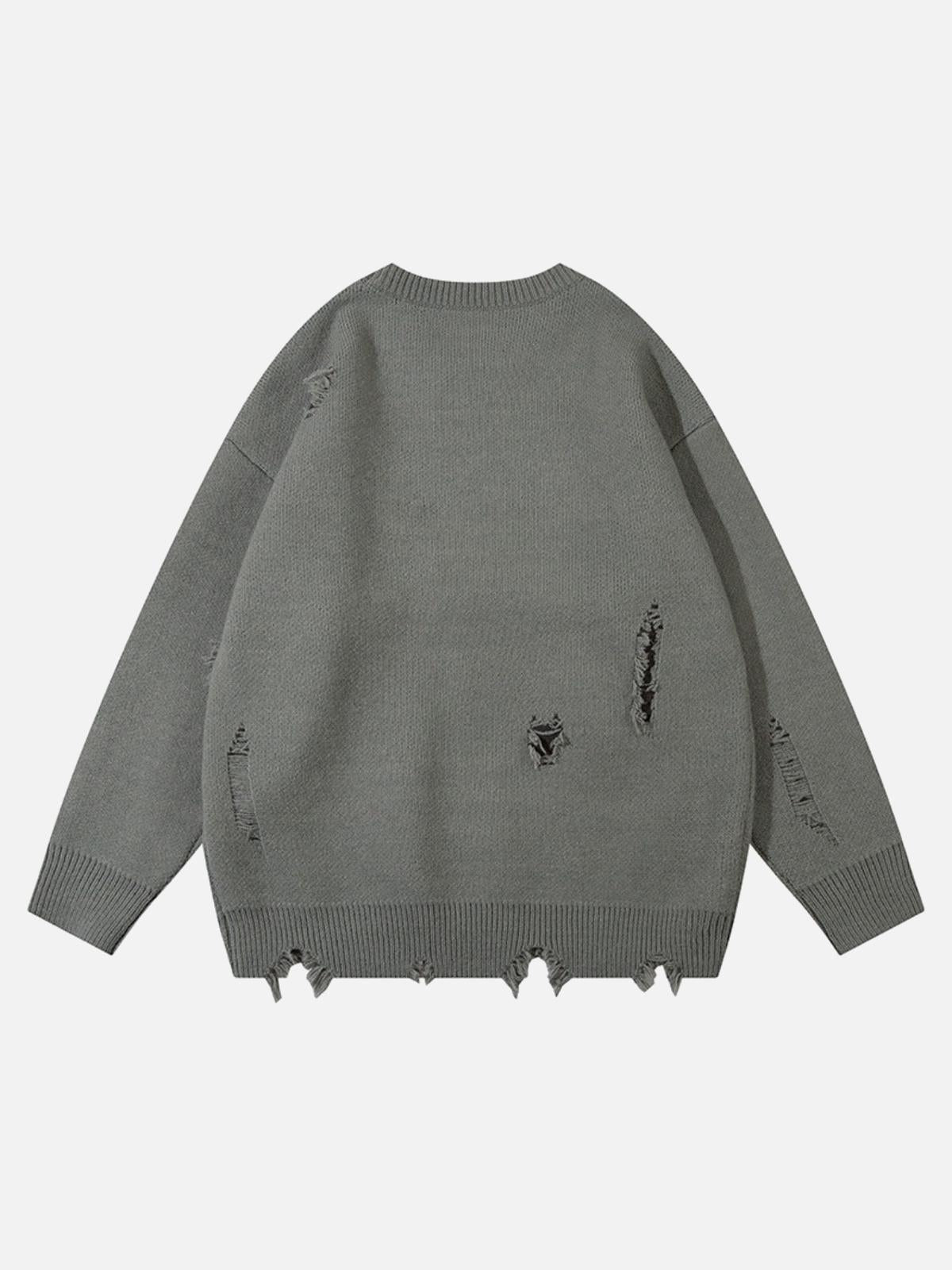 Concert Outfit Vintage High Street Ripped Butterfly Sweater Concert Outfit Vintage High Street Ripped Butterfly Sweater