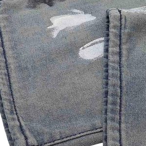 Concert Outfit Vintage Ink Splash Washed And Distressed Jeans